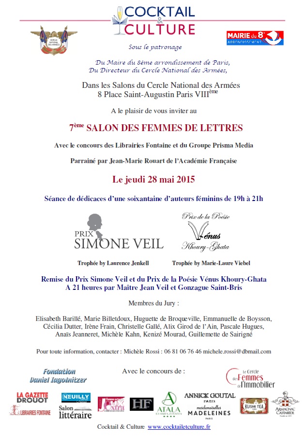 Invitation 7ème Salon des Femmes de Lettres