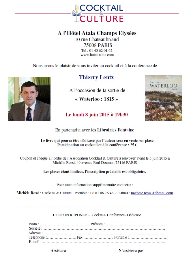 Invitation Thierry Lentz