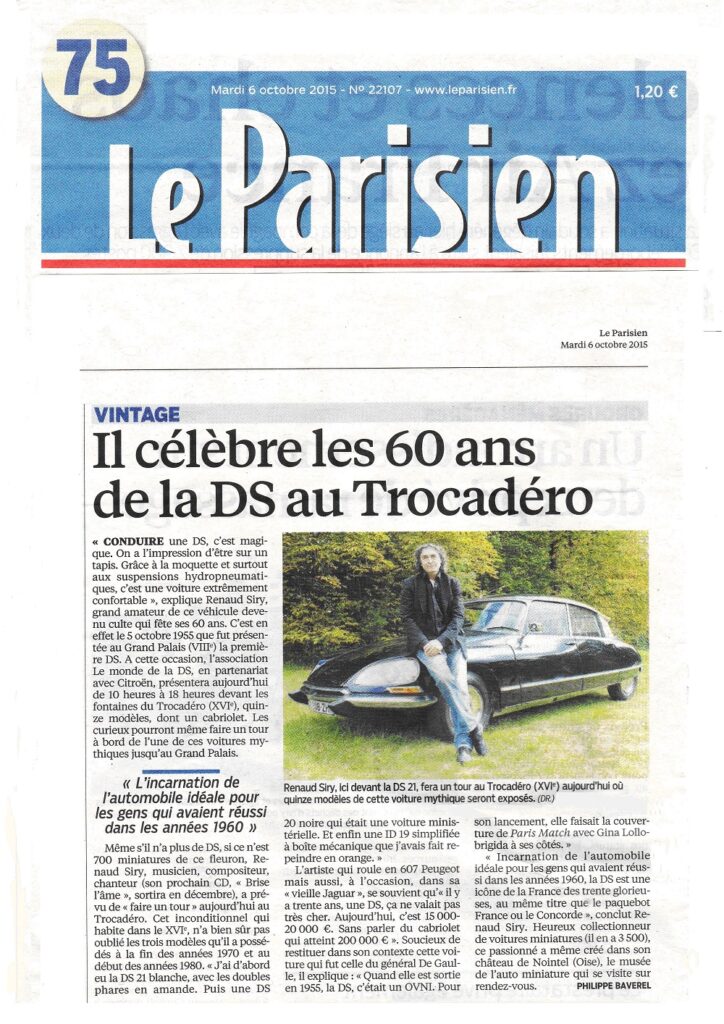 Presse Renaud SIRY Le Parisien 6 oct 2015 2