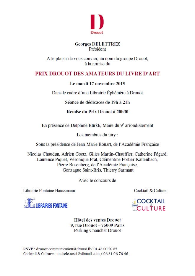 Invitation Prix Drouot