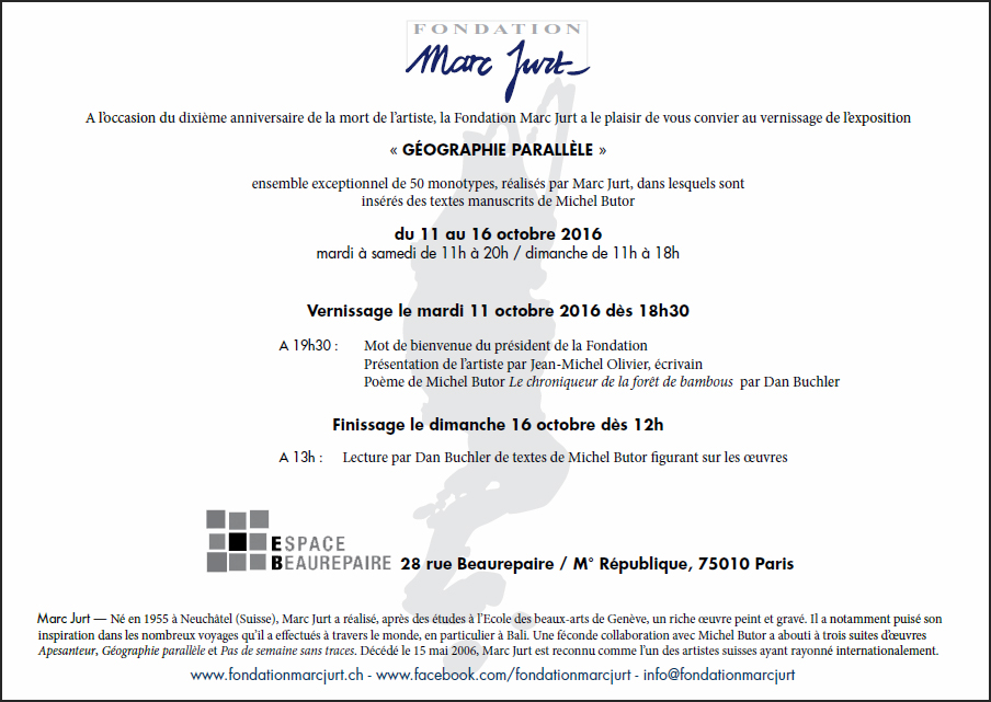 Carton invitation Marc Jurt 2