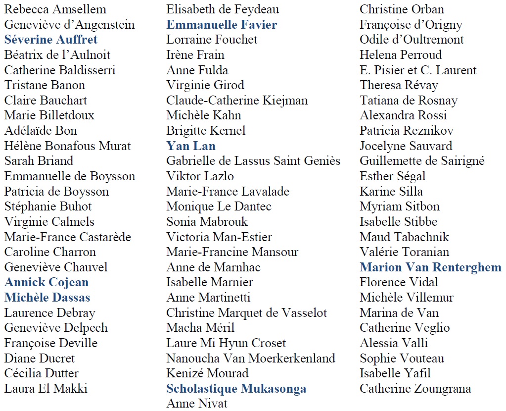 Liste auteurs 2018