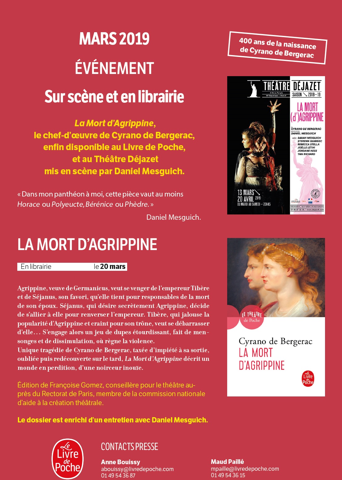 Flyer La Mort d'Agrippine