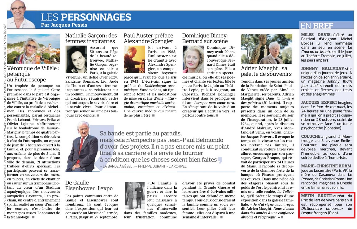 Prix du Livre de l’Art de Vivre Parisien 2019