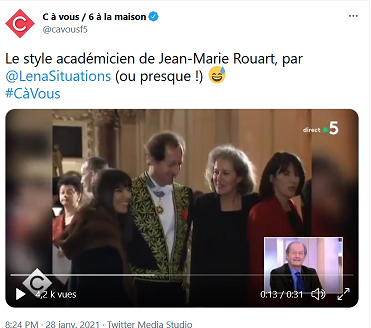 C à vous (via Twitter) 28 janvier 2021